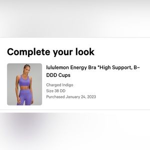 Lululemon sports bra